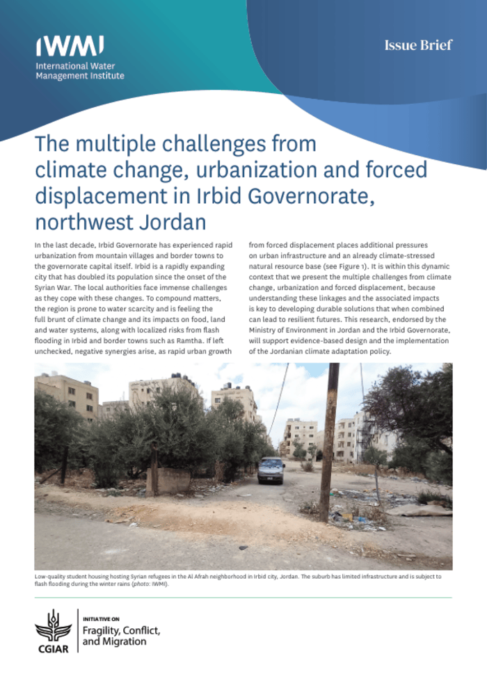 Jordan’s Irbid Governorate in the northwest region is confronted with a range of difficulties arising from climate change, urbanization, and forced displacement.