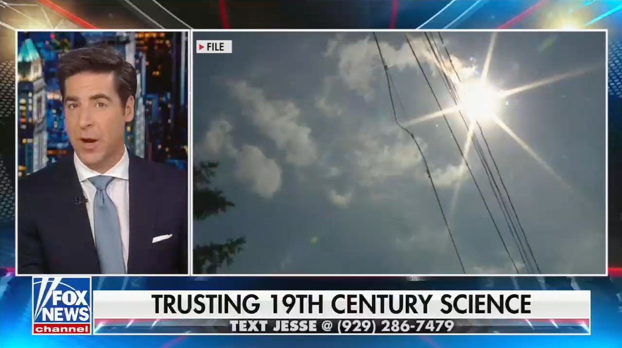 Jesse Watters from Fox News relies on a discredited assertion to support his argument that climate scientists have manipulated temperature data in the United States.